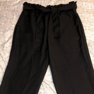 Black Dress Pants with Ruffles